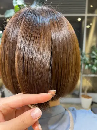 ミディアム カラー FILMS熊取谷 花のヘアスタイル