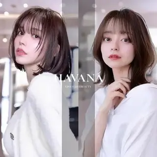 ミディアム カラー 御木 信介のヘアスタイル