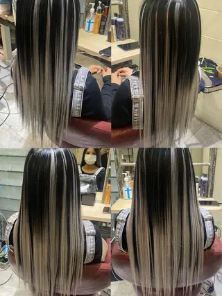 ロング カラー エクステ原宿 シンヤのヘアスタイル