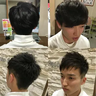 ショート メンズ SHIORI💜口コ ミNo.1艶カラーのヘアスタイル