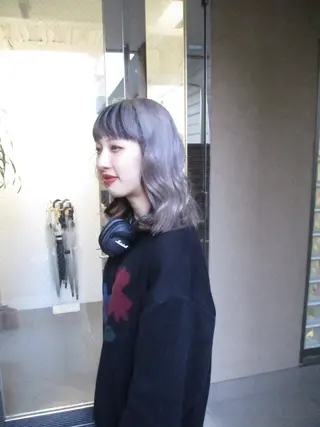 ミディアム カラー sakoda shunkiのヘアスタイル