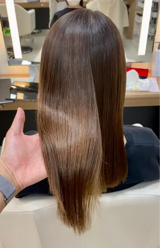 ミディアム 髪質改善・縮毛・ 艶髪カラー　Maruのヘアスタイル