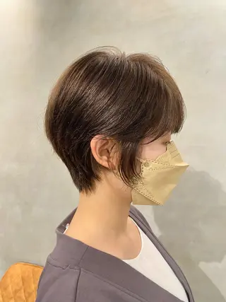 ショート カラー 【髪質改善】 梅田　聡のヘアスタイル