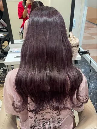 ロング カラー 顔まわり/インナー カラー/　syuriのヘアスタイル