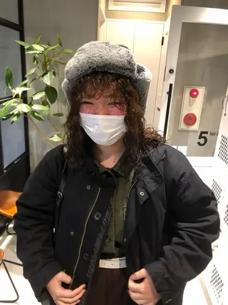 セミロング パーマ ショートヘア原宿 fifth コシのヘアスタイル