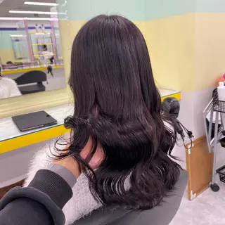 セミロング カラー ヘアアレンジ mai🍑暖色カラー /レイヤー💖のヘアスタイル