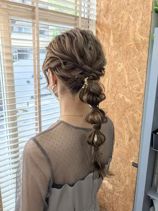 ロング ヘアアレンジ miku ヘアセット/着付けのヘアスタイル