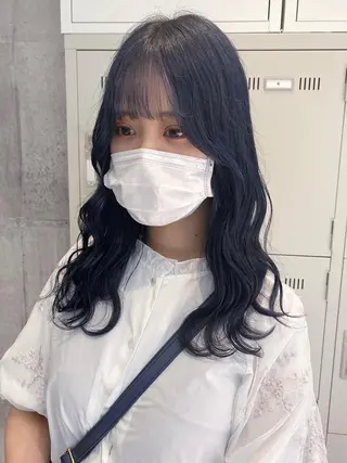 ロング カラー パーマ ヘアアレンジ メンズ キッズ ネイル マツエク・マツパ アイブロウ 🎀韓国レイヤー YURINA🎀のヘアスタイル