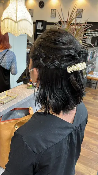 ヘアアレンジ 艶髪/透明感カラー 下山 萌華のヘアスタイル