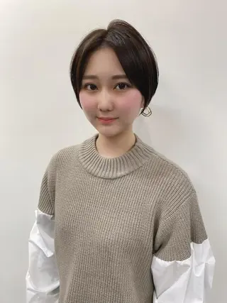 ショート カラー ヘアアレンジ 横浜縮毛矯正 ☆渋谷良太のヘアスタイル