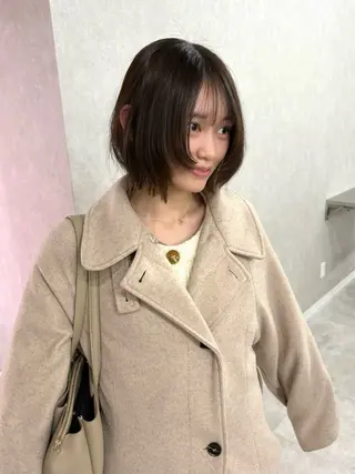 ショート カラー 盛れる顔まわり✨🎀 レイヤー別所好葉のヘアスタイル