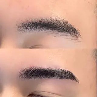 メンズ アイブロウ kanon本厚木 シースルーマッシュのヘアスタイル