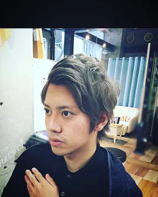 ショート メンズ 及川 光のヘアスタイル