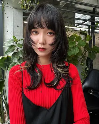 ロング ハッシュカット カシマハヤトのヘアスタイル