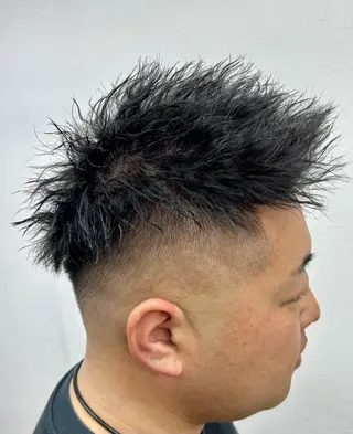 パーマ メンズ ダブルスキルエクステ /羽エクステ白石宇由のヘアスタイル