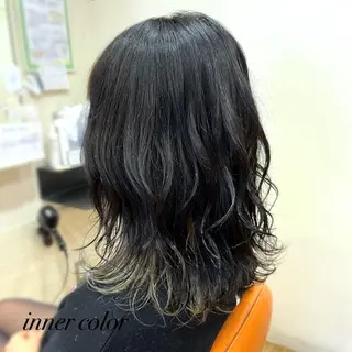 ミディアム カラー 森山 雄太のヘアスタイル