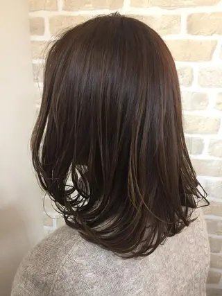 ミディアム カラー 髪質改善 LIME 長野駅のヘアスタイル