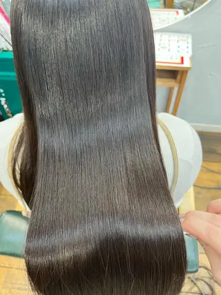 ロング パーマ ツチダ カホのヘアスタイル