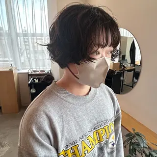 ショート パーマ hina/パーマ /ニュアンスパーマのヘアスタイル