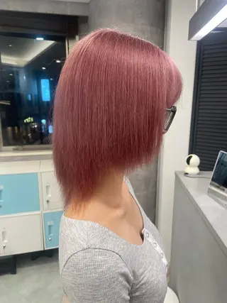 ミディアム カラー 韓国ハイトーンカラー kana♡のヘアスタイル