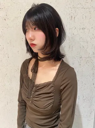 ミディアム カラー mai / linoah˚✧のヘアスタイル