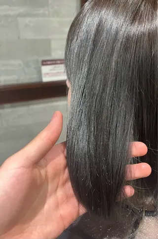 カラー 縮毛矯正/韓国風ヘア /ツバキのヘアスタイル