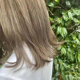 ミディアム カラー 透明感カラー/京橋/ reikoのヘアスタイル