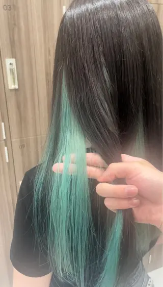 ロング カラー 【複雑履歴ブリーチ】 中村　玲仁のヘアスタイル