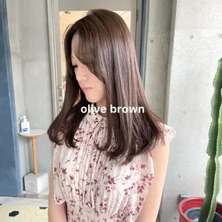 カラー 暖色カラー推し/ トヤエリコのヘアスタイル