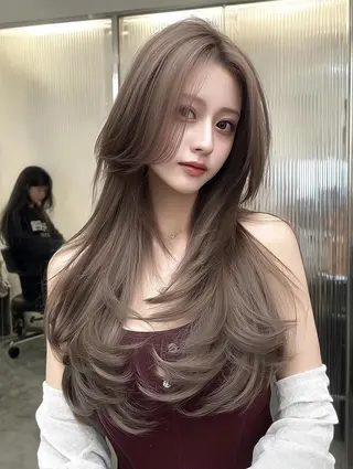 セミロング 🌈村松滉太髪質改善 レイヤーカット🌈のヘアスタイル