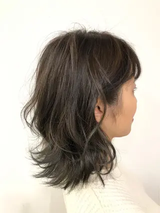 ミディアム カラー ヘアアレンジ 🧸髪質改善特化 金澤 彩香🎀のヘアスタイル