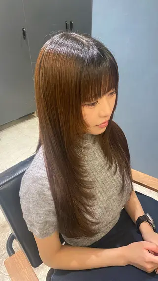 ロング 寺本 心のヘアスタイル