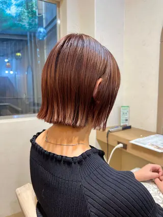 ショート カラー 神戸ボブ✂️ ioe三宮/田 伸佳のヘアスタイル
