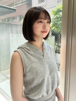 ショート 小顔ボブ jilblanカホのヘアスタイル