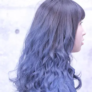 セミロング カラー 及川 光のヘアスタイル