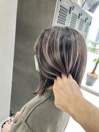 セミロング カラー ヘアアレンジ filo byFeria渋谷所属・縮毛矯正/美髪 髪質改善/石田幸輔のヘアスタイル