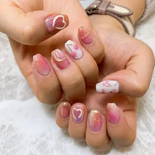 ネイル ⭐︎休業中の練習⭐︎ JNA認定講師髙橋のネイルデザイン