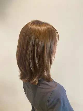 ミディアム カラー 🌹艶髪カラー🌹 津田晴加【西荻窪】のヘアスタイル