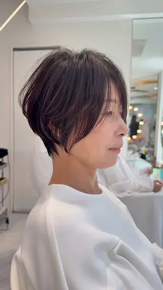 ショート カラー 🌟TOSHI/透明 感カラー/ショートのヘアスタイル