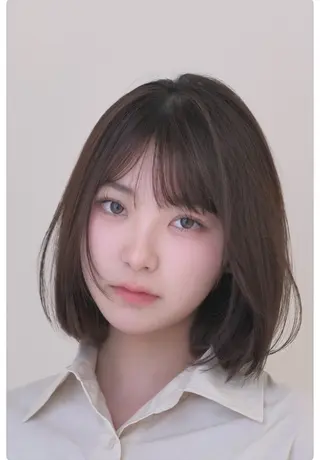 ショート カラー 🫧ボブカットモデル 韓国透明感カラー🫧のヘアスタイル