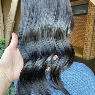 ミディアム カラー 学割 悟 韓国風艶髪縮毛矯正のヘアスタイル