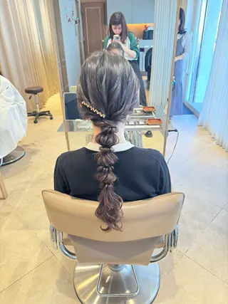 ロング カラー ヘアアレンジ RINA 🦋🫧のヘアスタイル