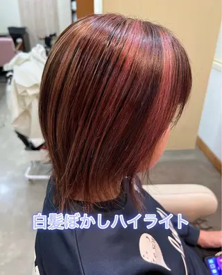 ミディアム カラー 寺本 琴美のヘアスタイル