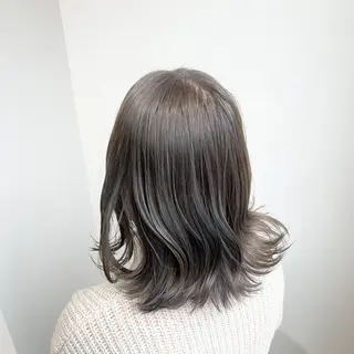 ミディアム カラー 髪質改善/韓国ヘア 顔まわり特化yutoのヘアスタイル