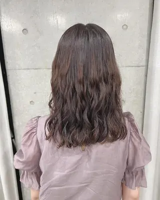 ミディアム パーマ ボブパーマコテ巻き風 パーマNo1深江秀平のヘアスタイル