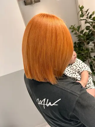 ミディアム カラー 薄田 珠美のヘアスタイル