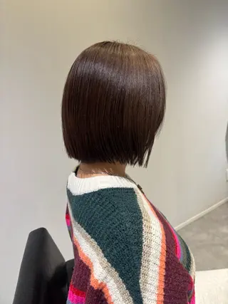 ミディアム YURINO /ボブ ベージュ/ハイトーンのヘアスタイル