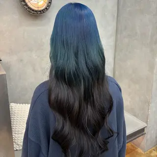 ロング カラー BELO OSAKA マオのヘアスタイル