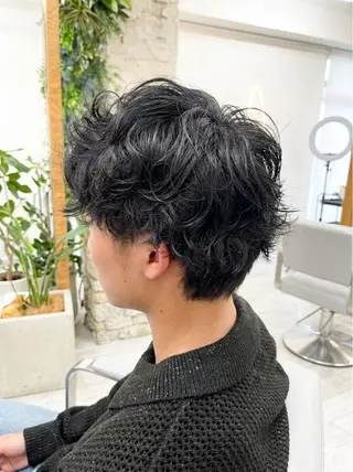 パーマ メンズ 颯メンズ特化ツイスパ 朝ラクセットのヘアスタイル