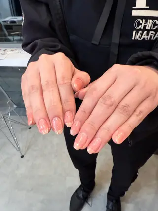 ネイル はばすみれ🎀ﾈｲﾙ 光ﾌｪｲｼｬﾙ ﾍｱのネイルデザイン